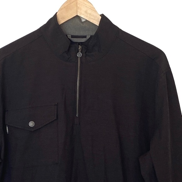 Linksoul Boardwalker Half-Zip Windebreaker Golf Jacket in Black, Size Me… - Picture 5 of 14